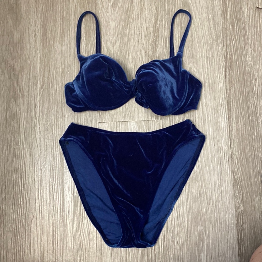 Vintage 90s Sessa Velvet Retro Bikini
